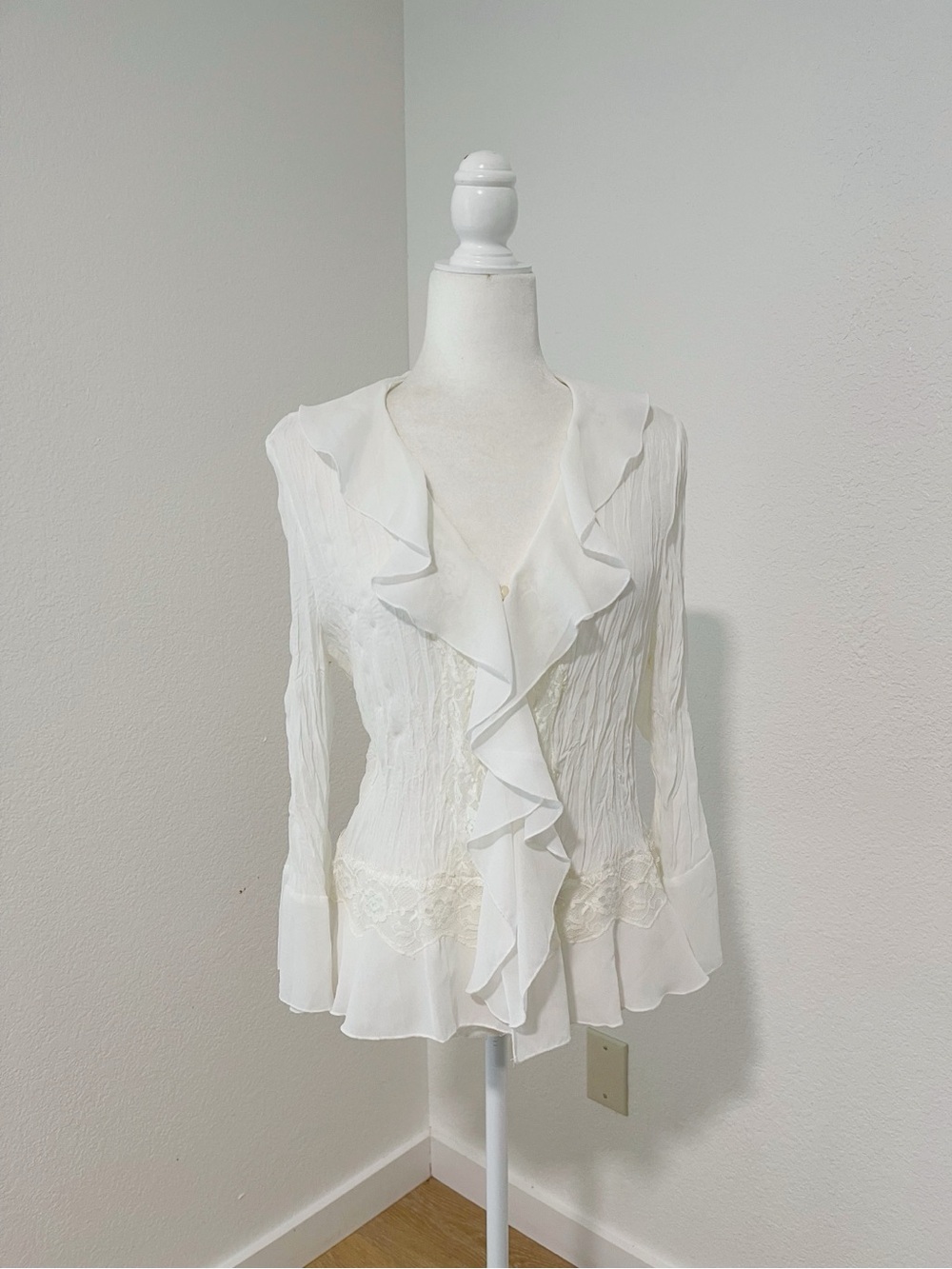 Sunny Taylor Vintage Bohemian Crinkle Blouse - Picture 8 of 8